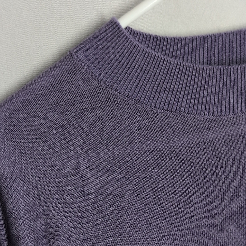 Magaschoni Lavender Crew Neck Sweater - Picture 2 of 4